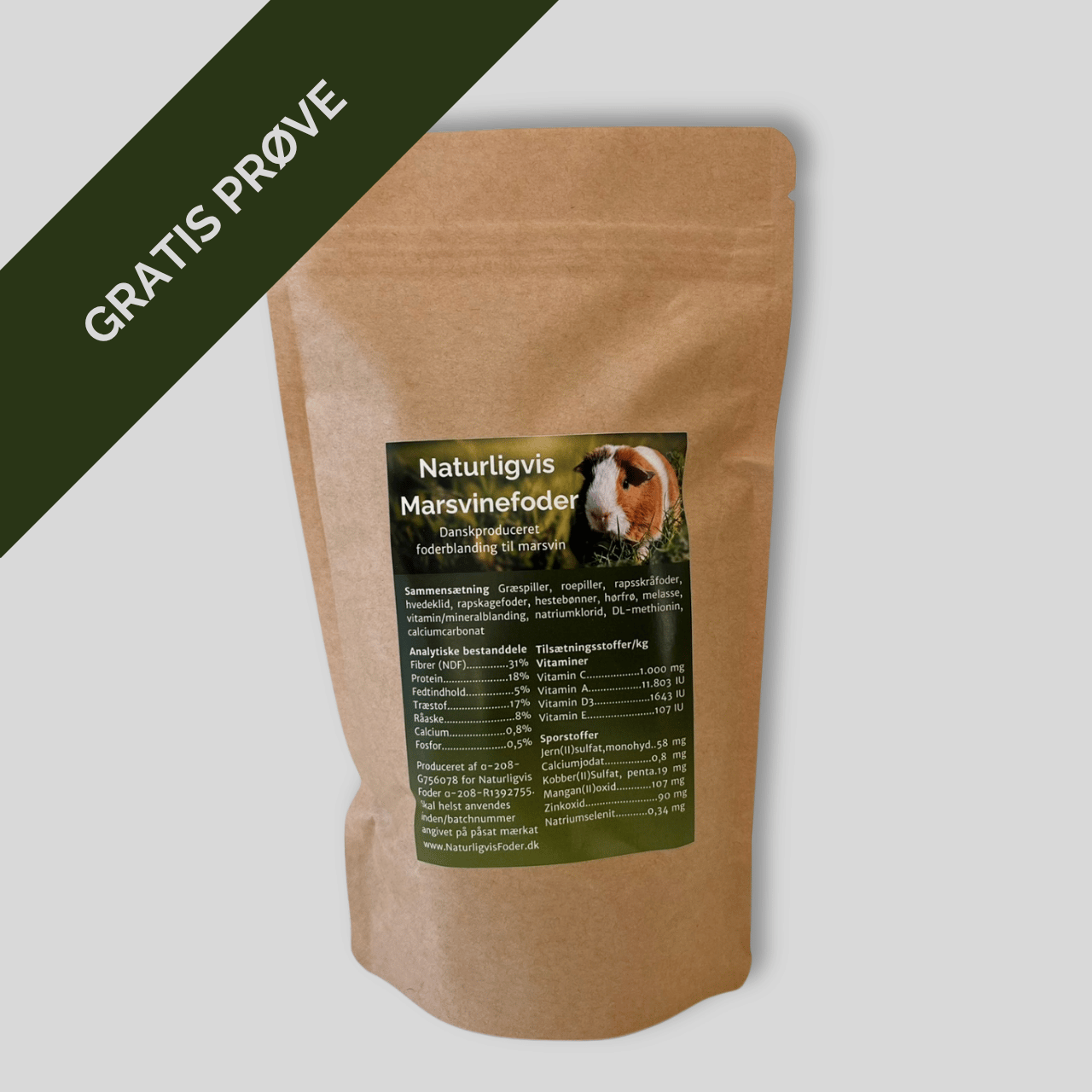 Naturligvis Marsvinefoder 300 gram